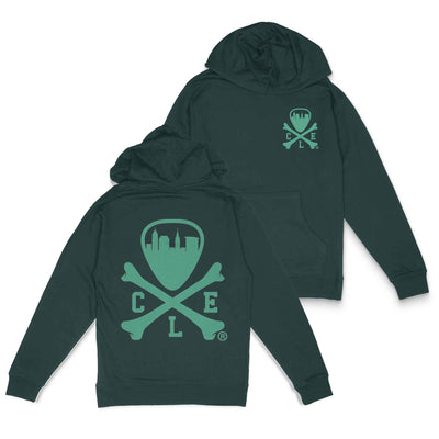 CLE Logo - Unisex Pullover Hoodie - Forest Green