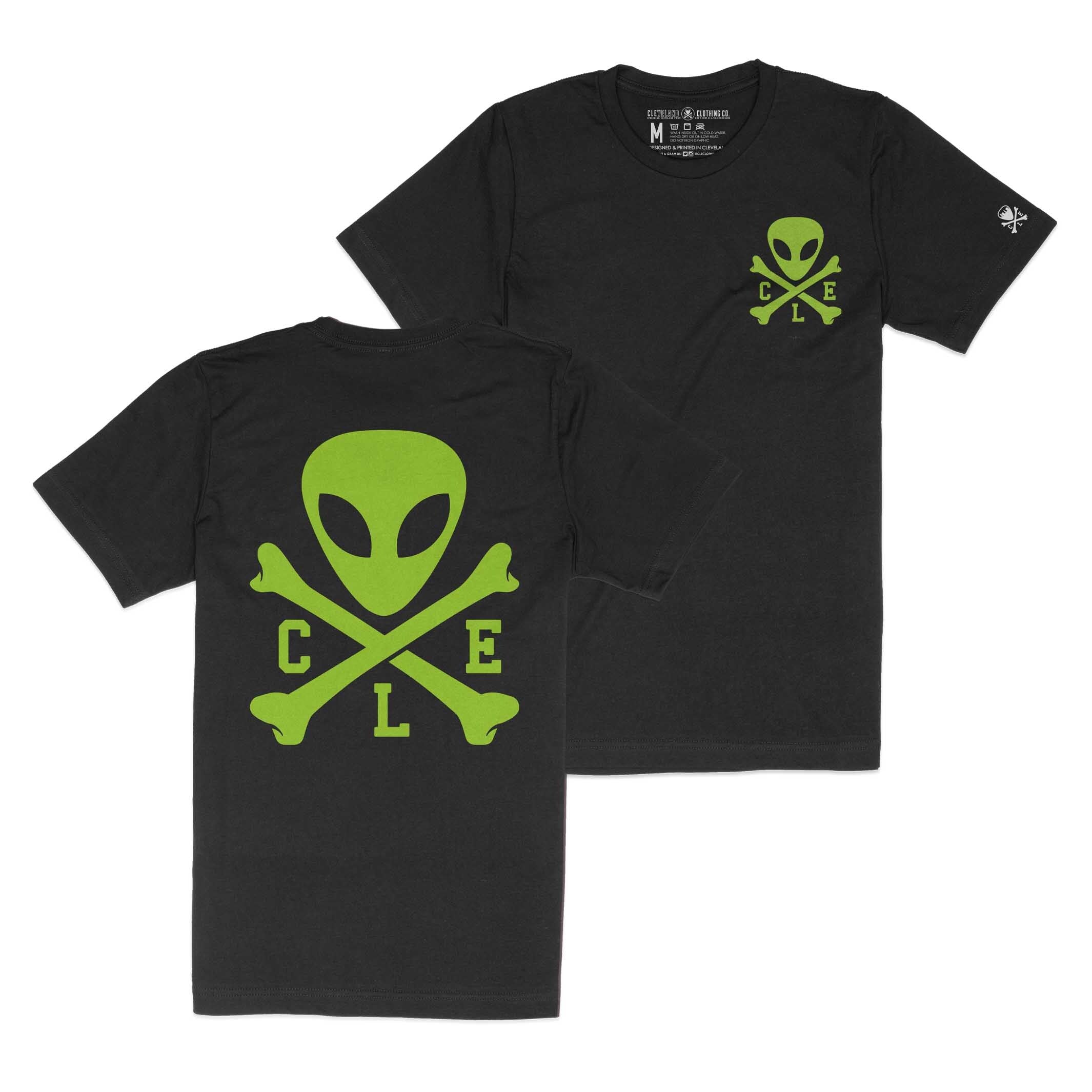 T-Shirt UFO Laterale Moda Logo Alieno Stampa Sul Petto - Maglietta Basic