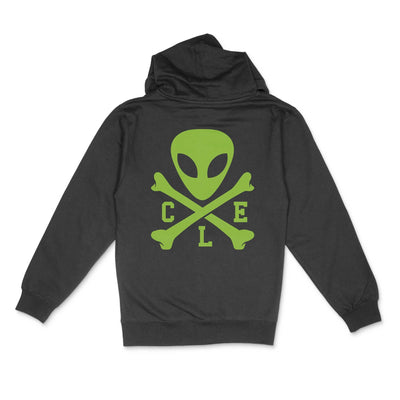 CLE Logo Alien Full-Zip Hoodie - Glow In The Dark