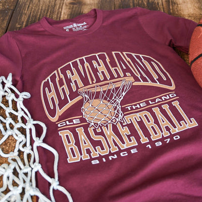 Cleveland Basketball Arch - Unisex Crew T-Shirt