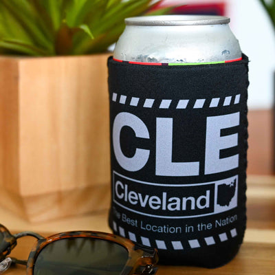 CLE Airport Code - Neoprene Can Cooler