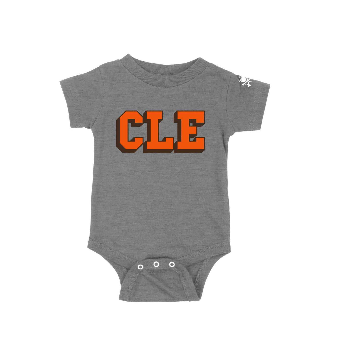 CLE College - Brown/Orange - Newborn & Infant Bodysuit