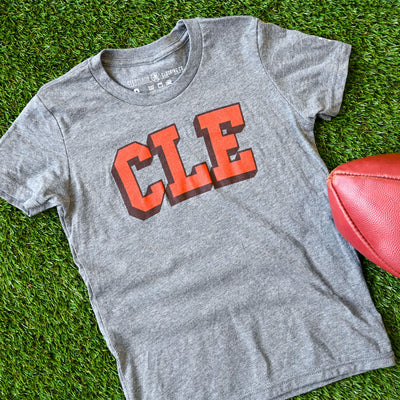 CLE College - Brown/Orange - Youth Crew T-Shirt