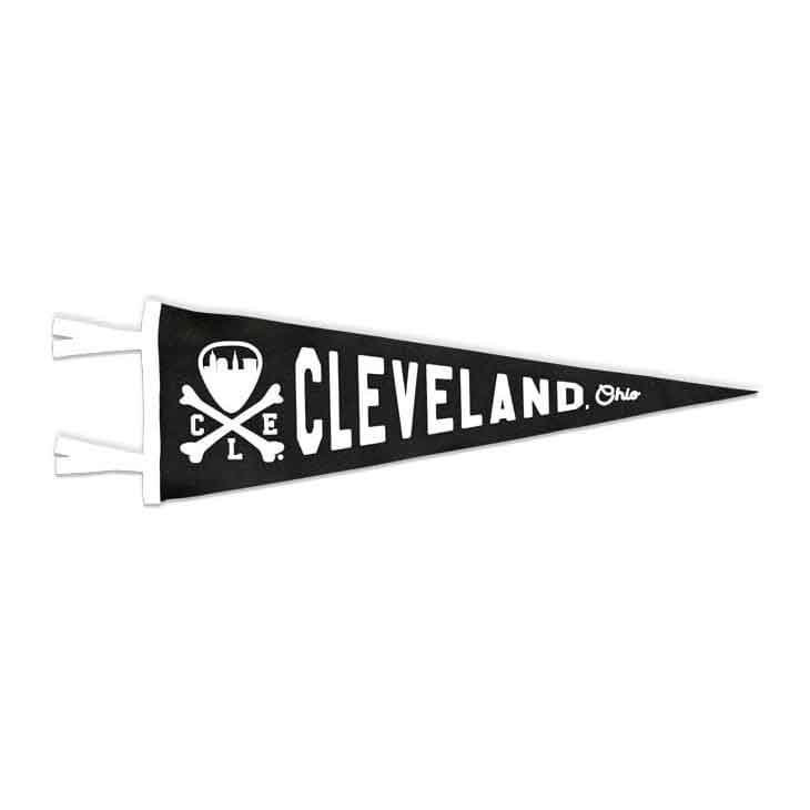 CLE Logo Cleveland Pennant