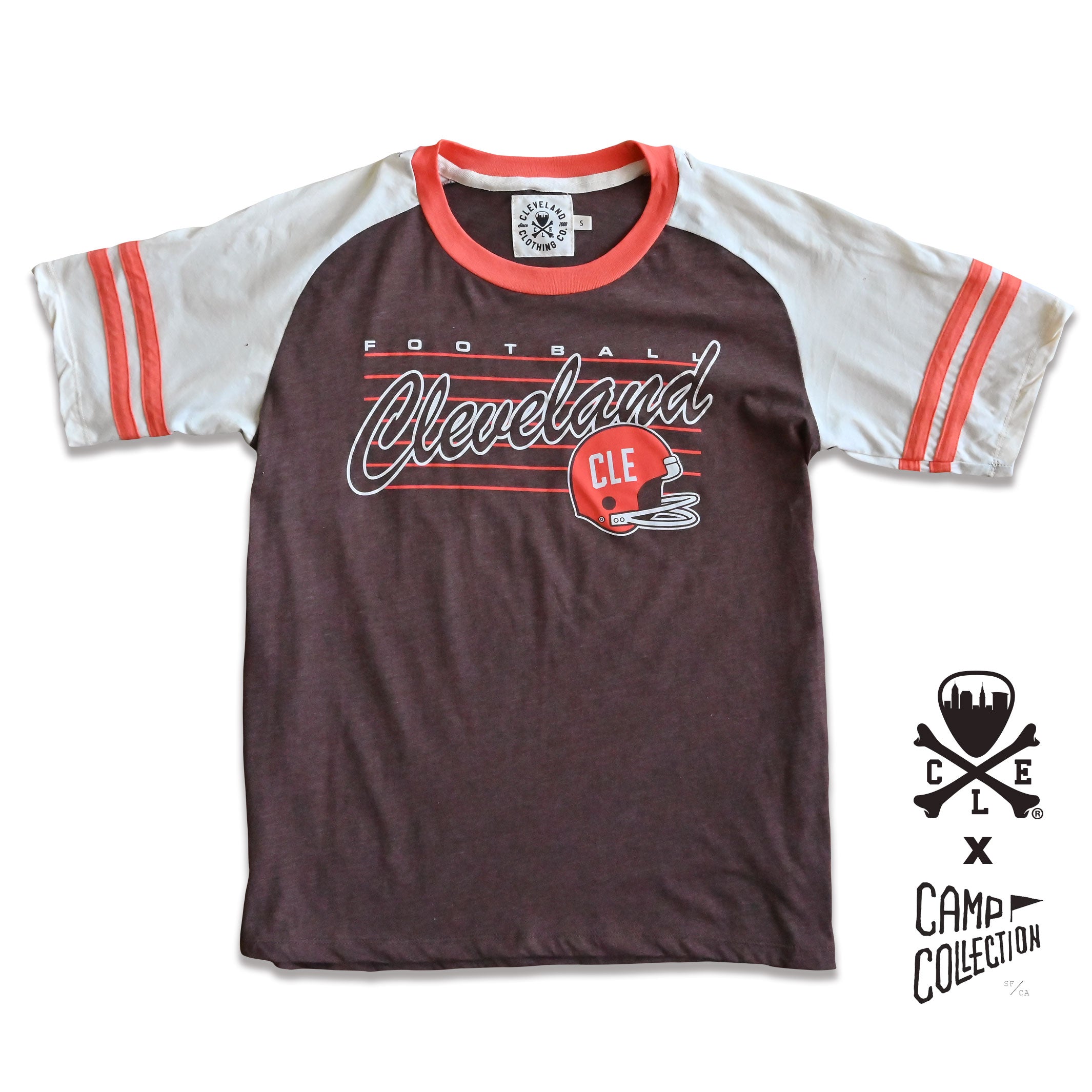 Limited Edition CLE x CAMP COLLECTION : Cleveland Football Vintage Scr