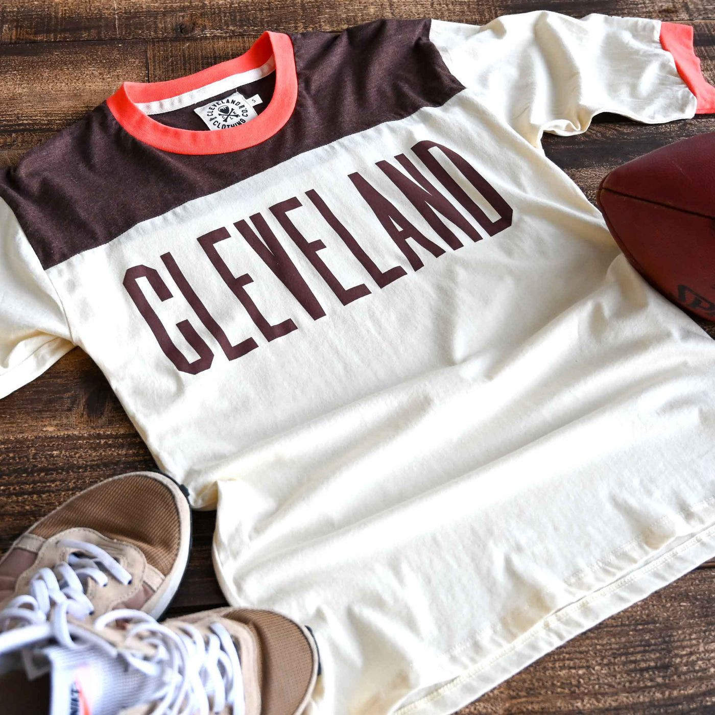 Limited Edition: 'Cleveland' Unisex Three Quarter Sleeve T-Shirt