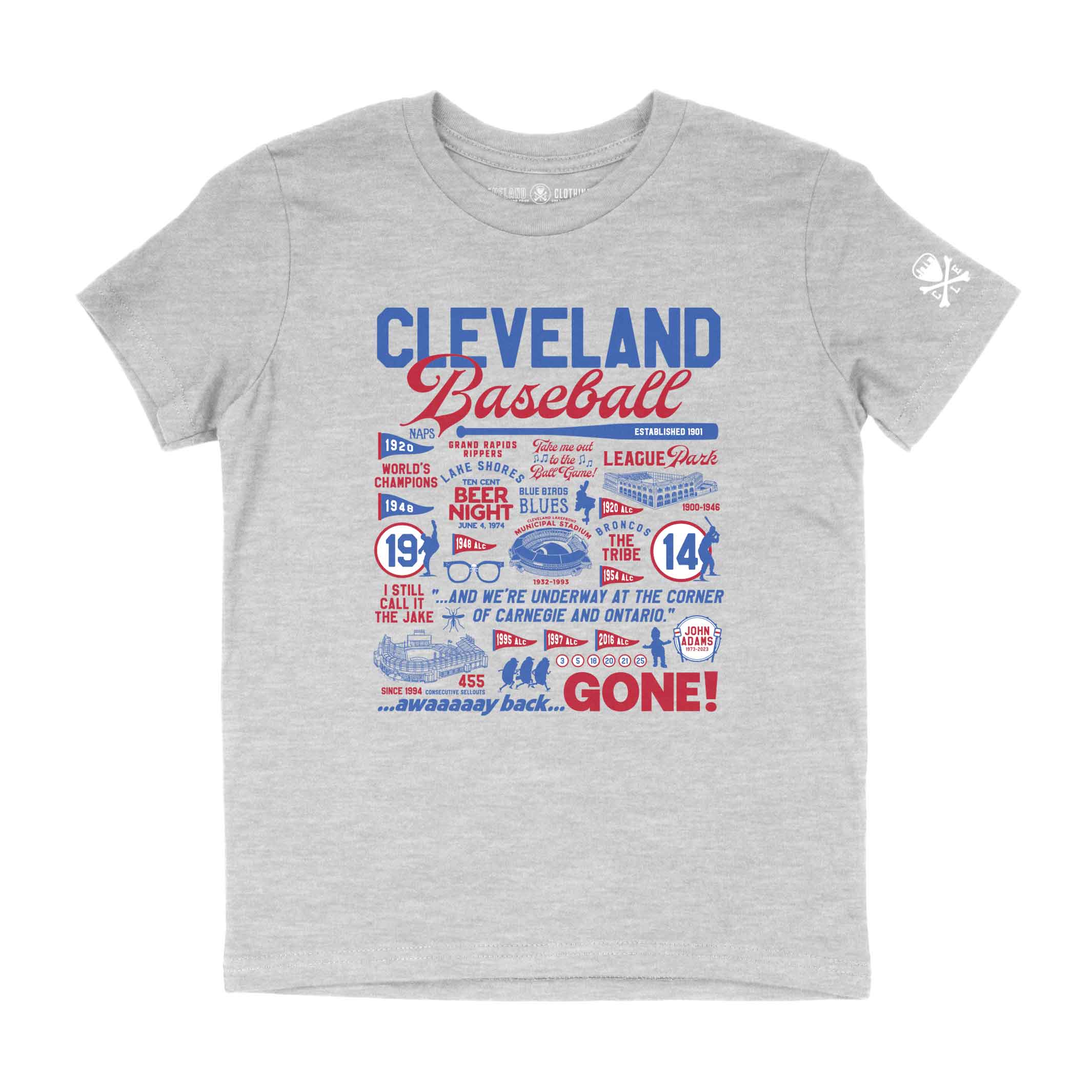 Cleveland Baseball Collage Youth T-Shirt