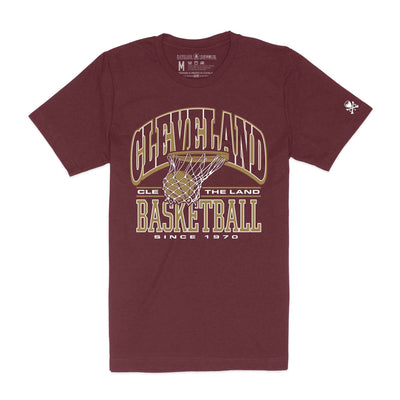 Cleveland Basketball Arch - Unisex Crew T-Shirt