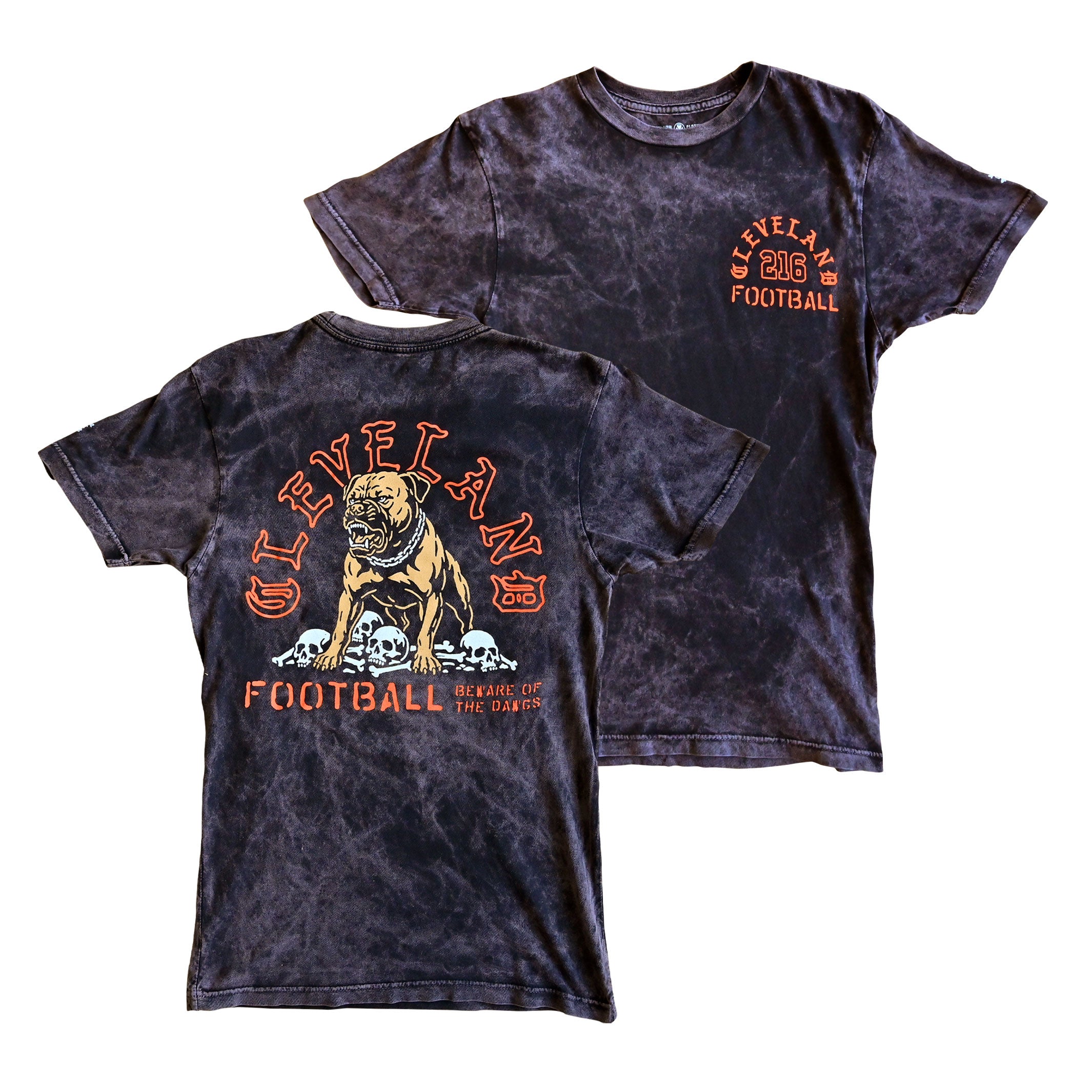 Cleveland Football “Beware of the Dawgs” T-Shirt | CLE Vintage