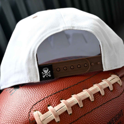 Cleveland Football Script Snapback Hat - White