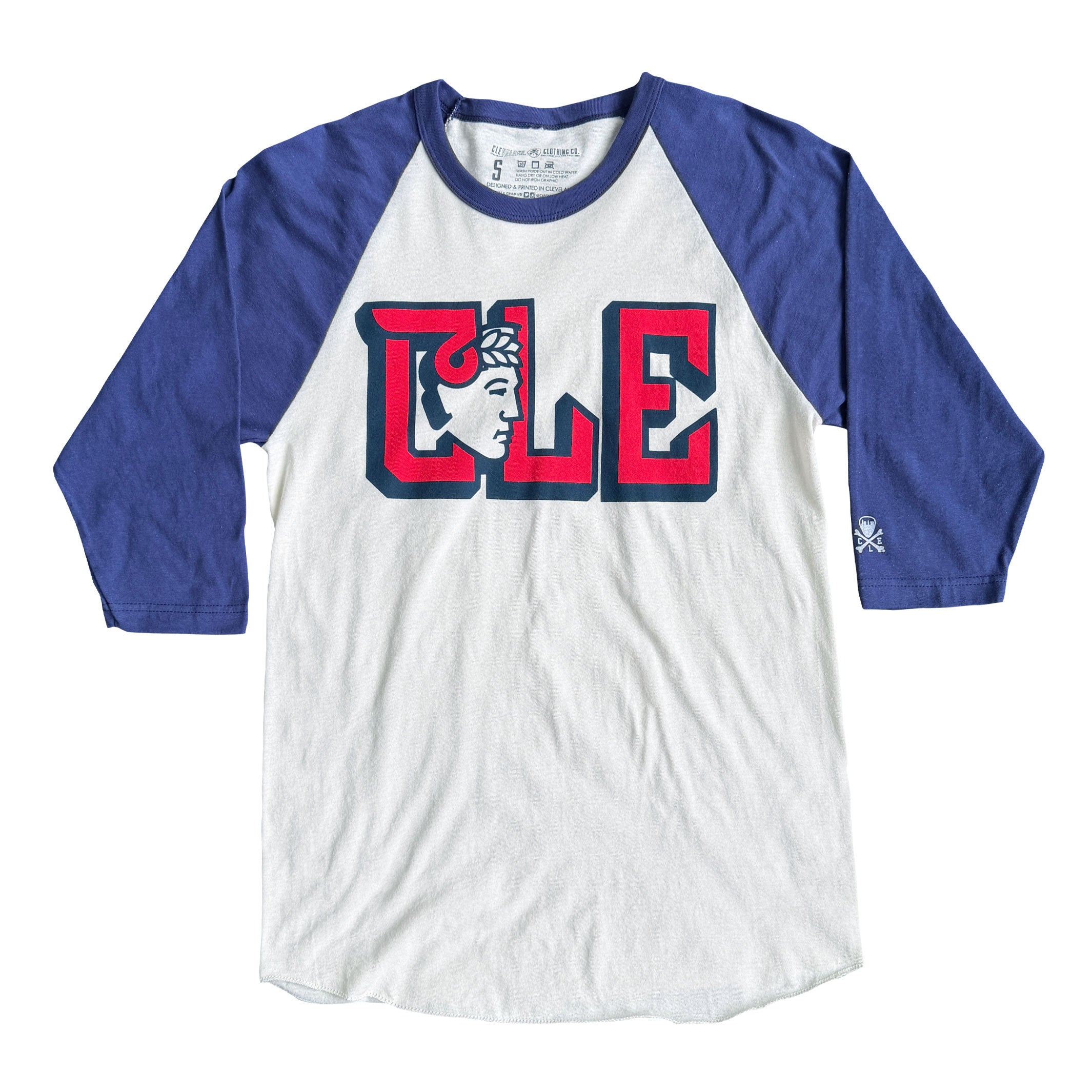 Cleveland CLE Guardian Raglan Shirt | Vintage Baseball Tee