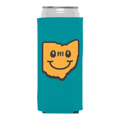 Ohio Happy Face - Skinny Can Cooler
