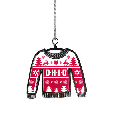 'OHIO' Ugly Sweater Ornament