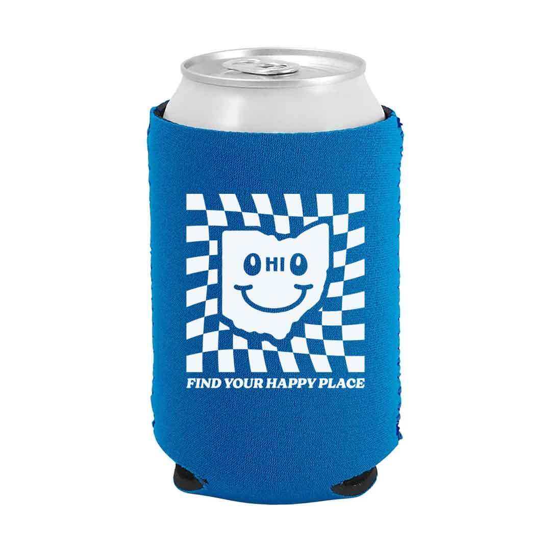 Ohio Happy Place Can Cooler | 12 oz Neoprene Koozie