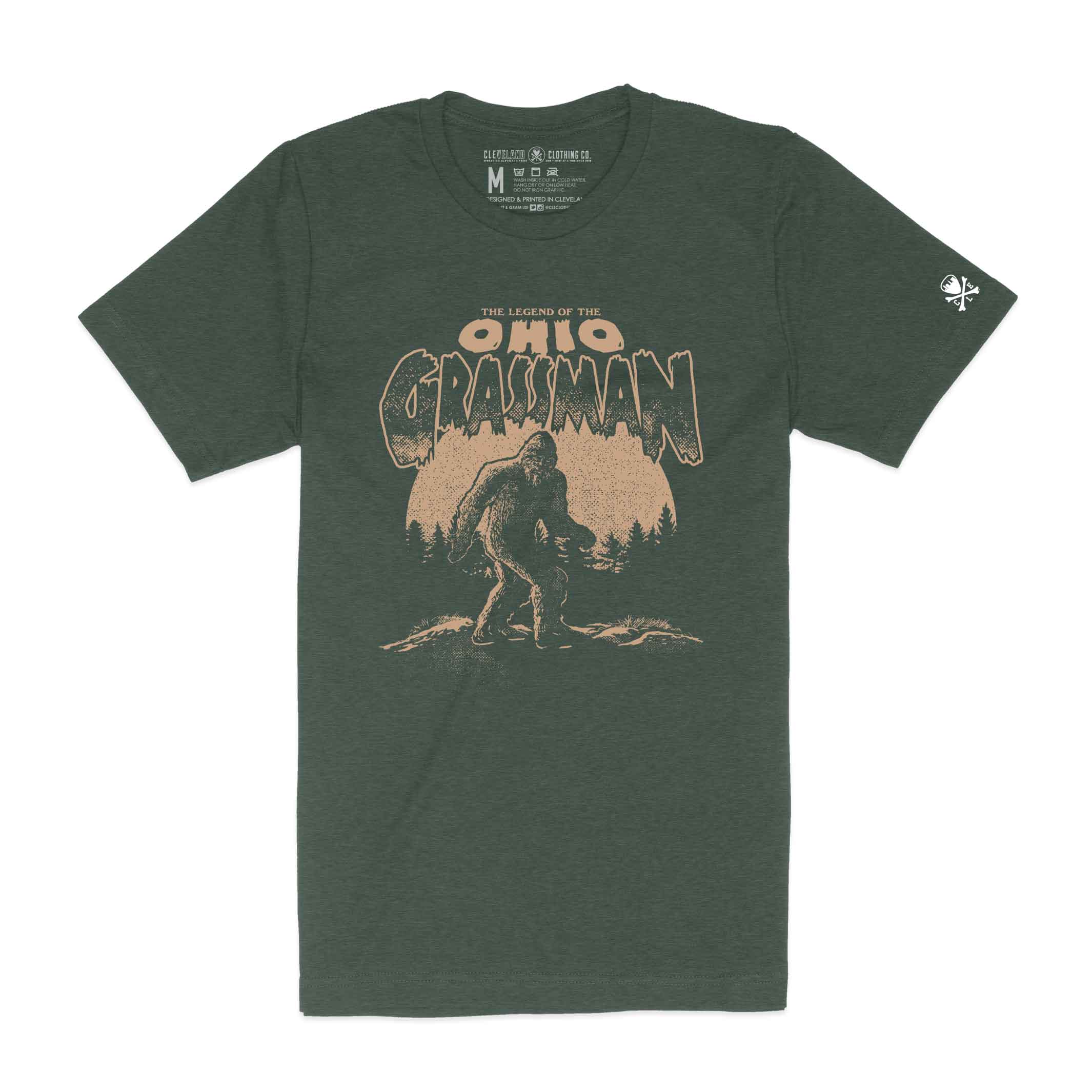 Ohio Grassman T-Shirt | Bigfoot Inspired Cleveland Clothing Co.Tee