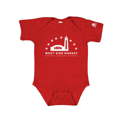 West Side Market Logo - Red - Newborn & Infant Bodysuit