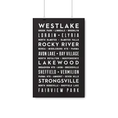 West Side Suburbs Poster