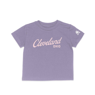 Cleveland Heart Script - Toddler Crew T Shirt