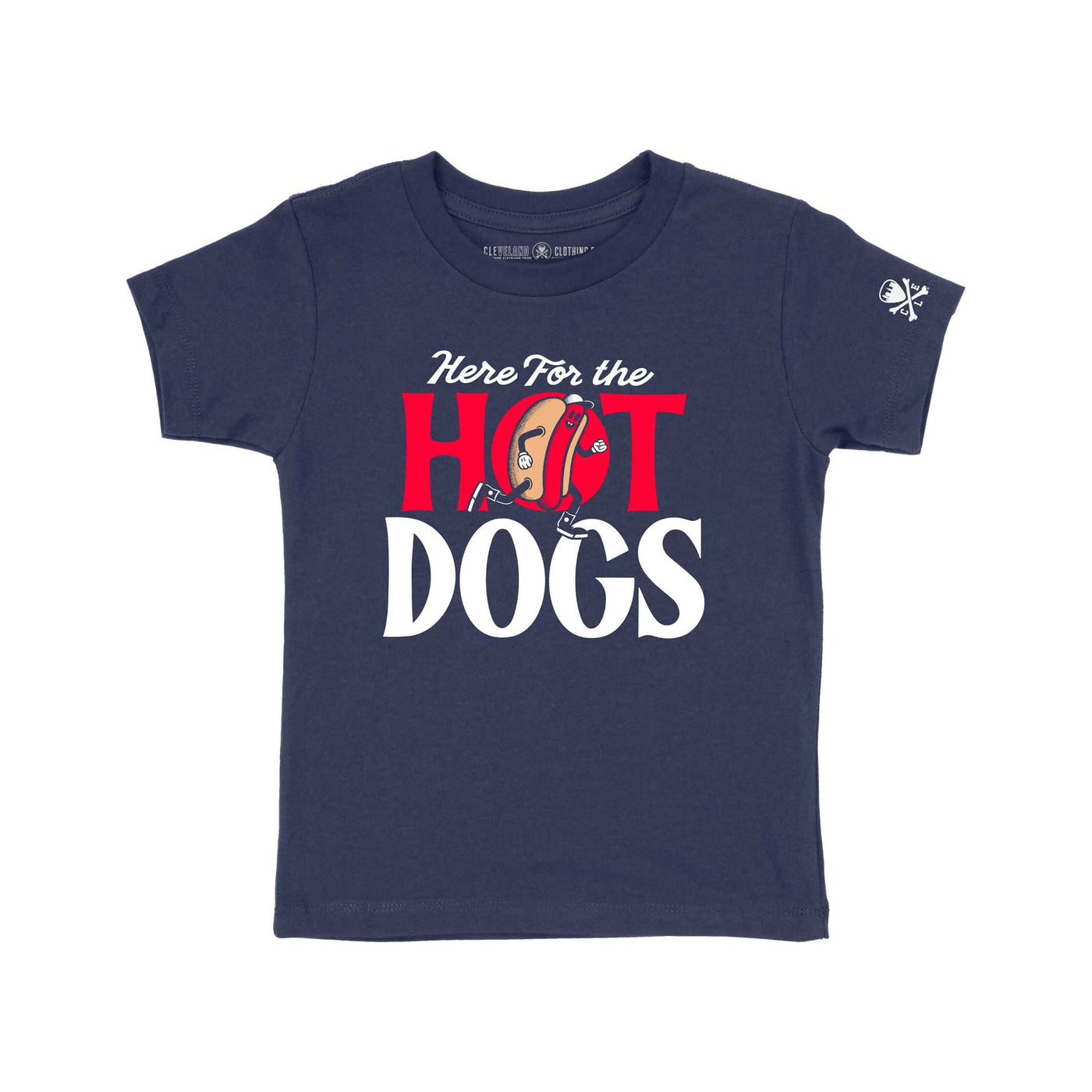 Here for the Hot Dogs - Toddler Crew T-Shirt
