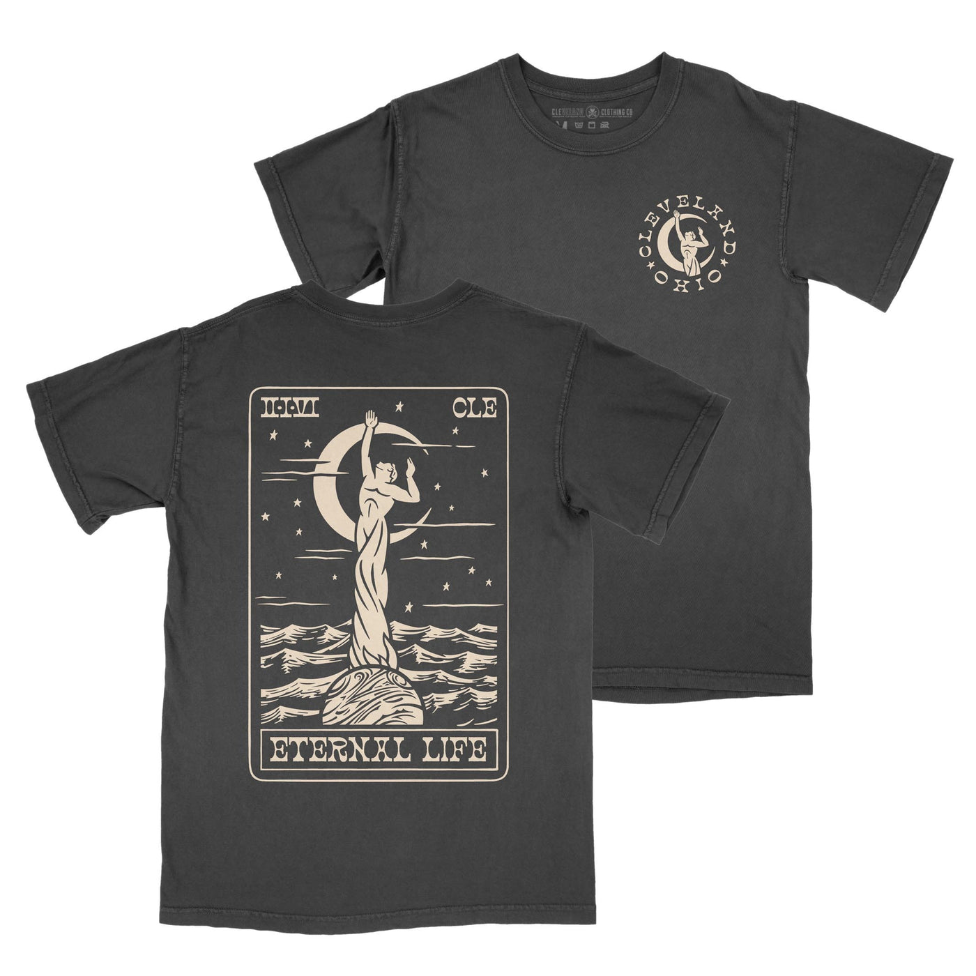 Eternal Life Tarot Card - Unisex Crew T-Shirt
