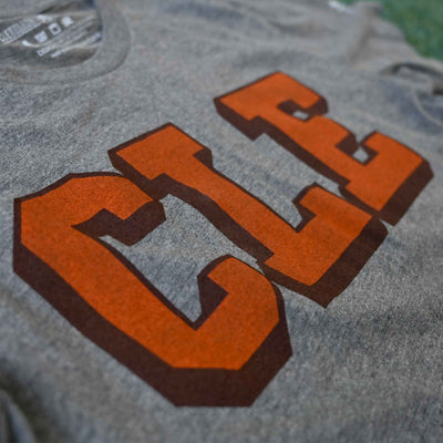 CLE College - Brown/Orange - Unisex Crew T-Shirt