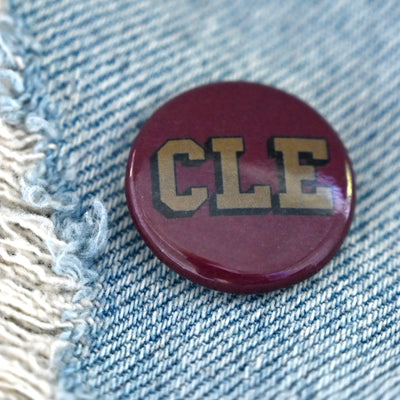 CLE College Wine/Gold Button