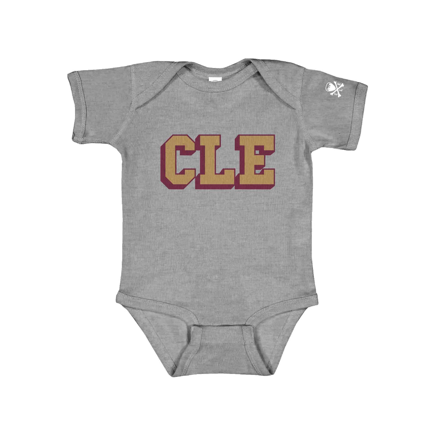 CLE College - Wine/Gold - Newborn & Infant Bodysuit