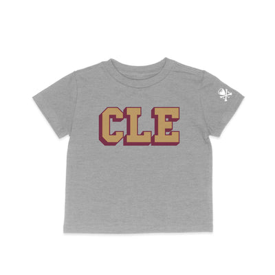 CLE College - Wine/Gold - Toddler Crew T-Shirt