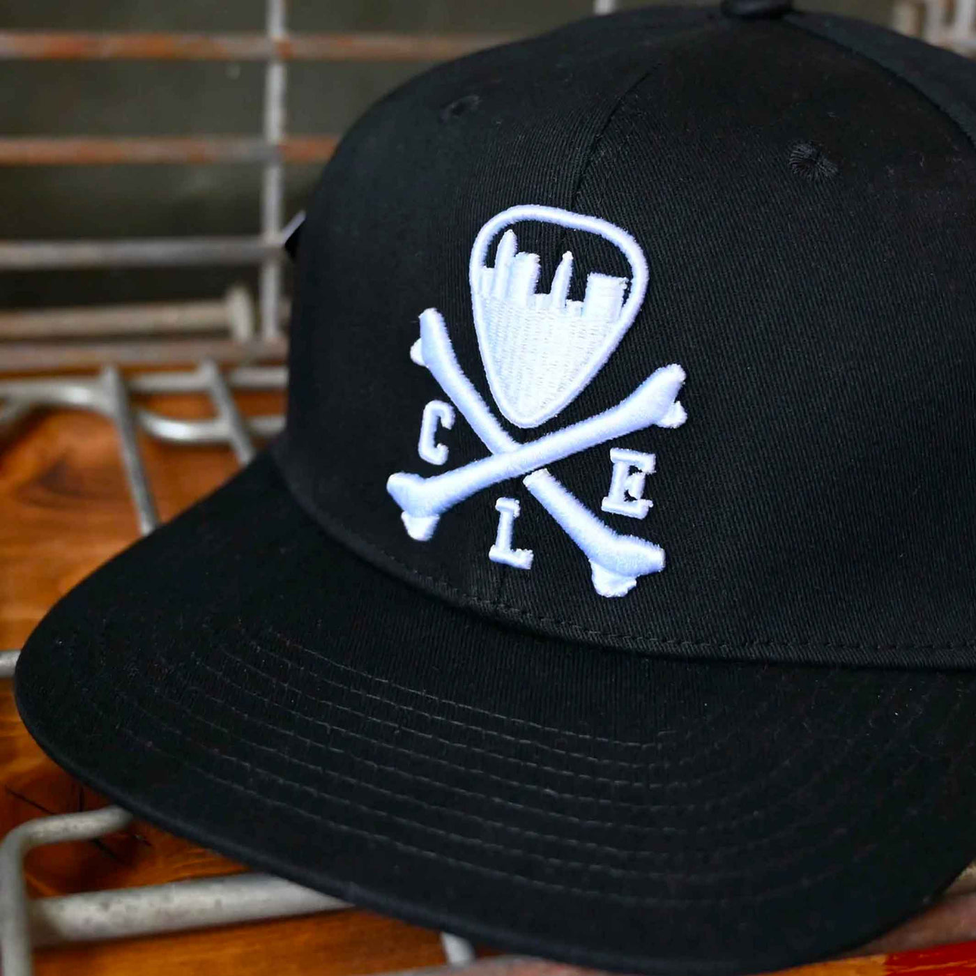 CLE Logo Snapback Hat - Black