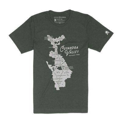 CVNP Map - Unisex Crew T-Shirt
