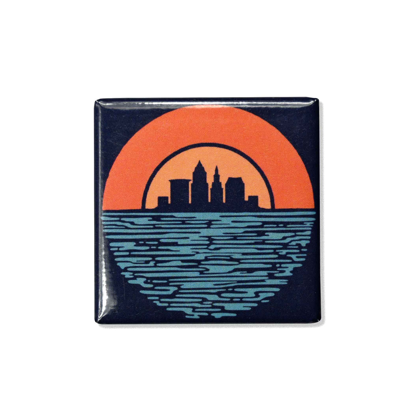 Cleveland Sunset Fridge Magnet