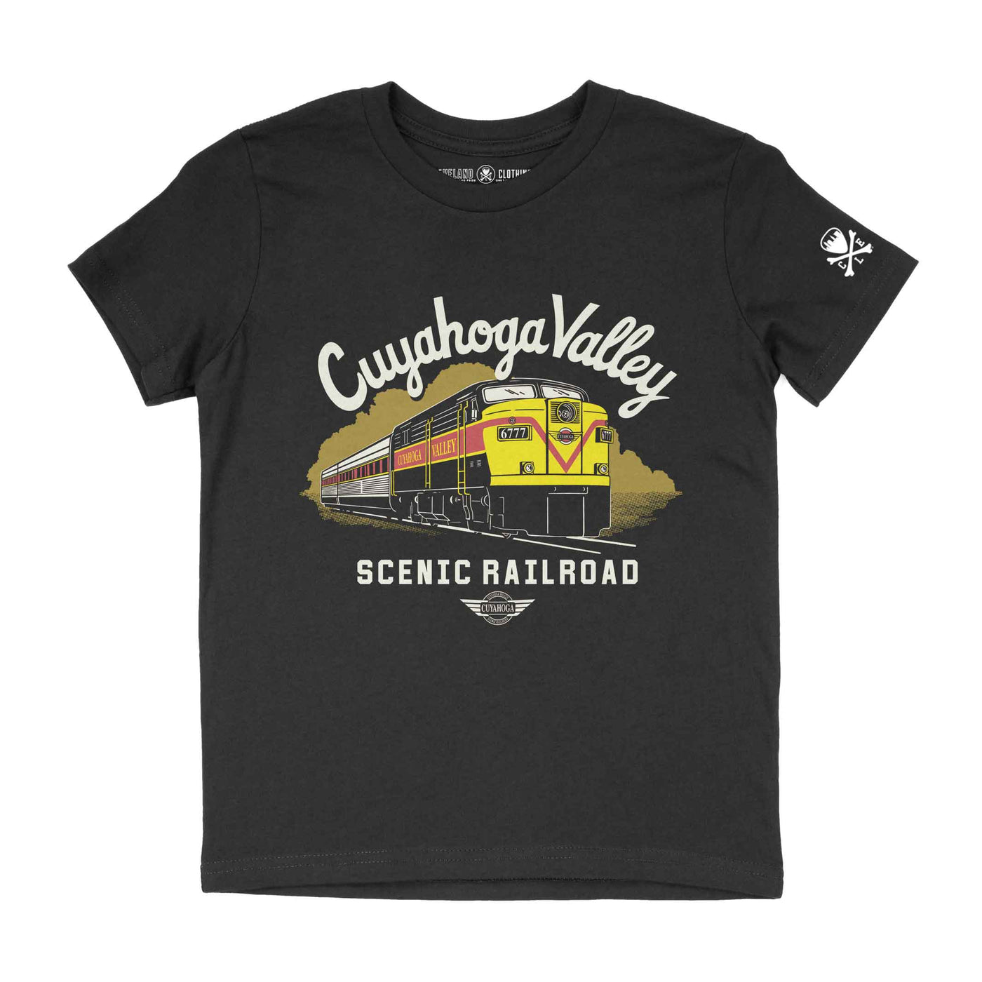 Cuyahoga Valley Scenic Railroad Train - Youth Crew T-Shirt