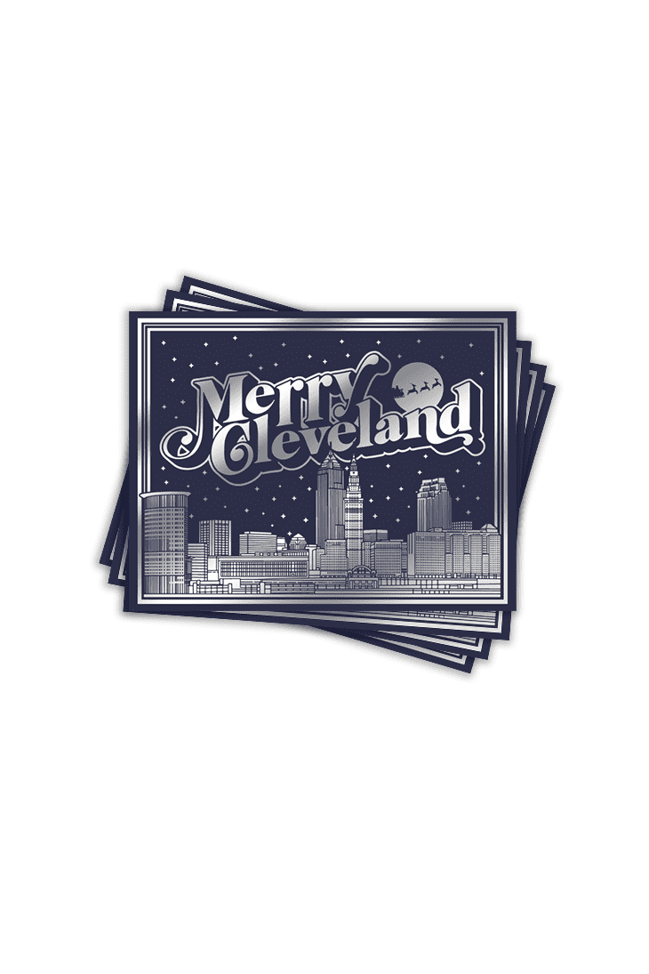 Merry Cleveland Greeting Card