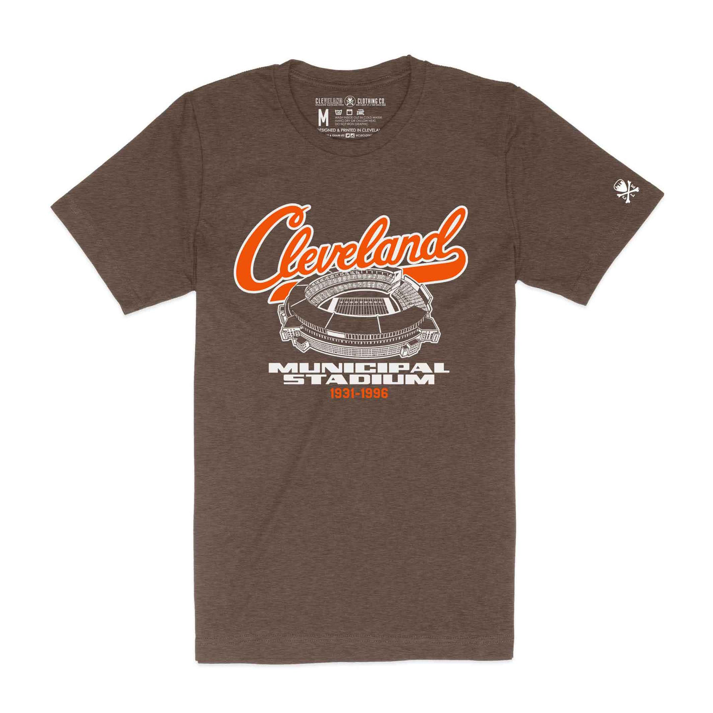 Municipal Stadium - Brown/Orange - Unisex Crew T-Shirt