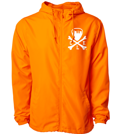 CLE Logo Windbreaker - Safety Orange