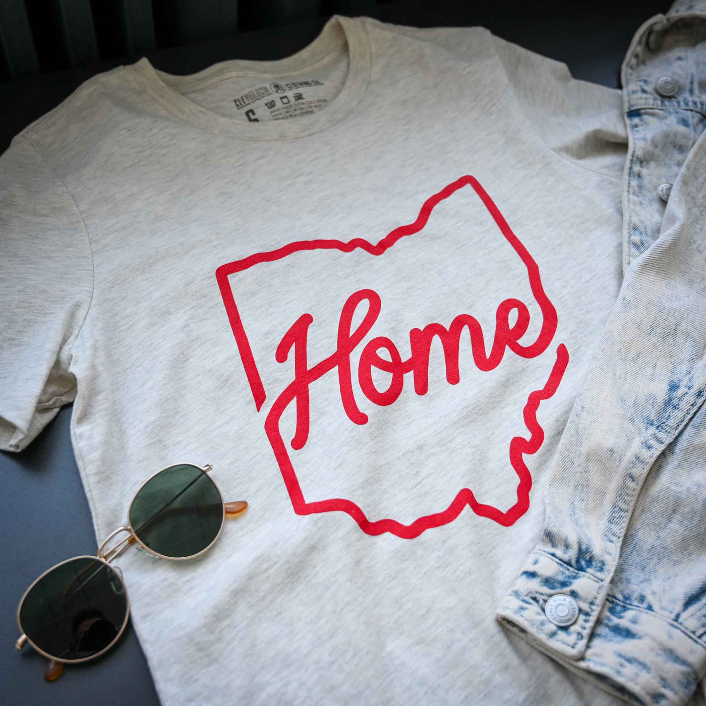 Ohio Home Monoline - Womens Relaxed Fit Crew T-Shirt