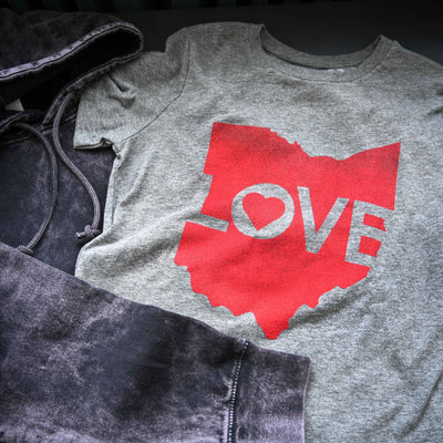 Ohio Love Logo - Womens Crew T-Shirt