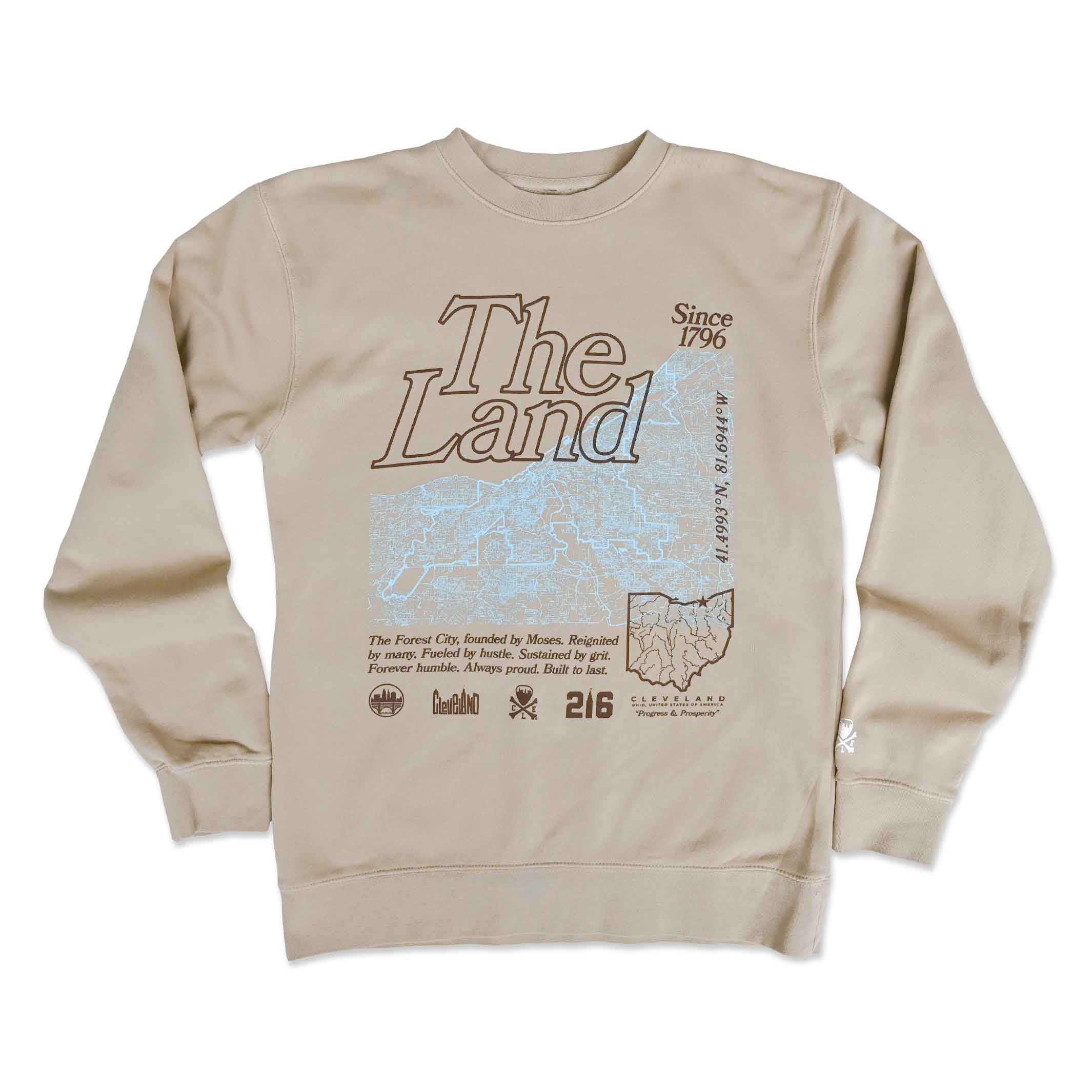 Where I'm from Apparel Cleveland Oversized Oatmeal Sweatshirt