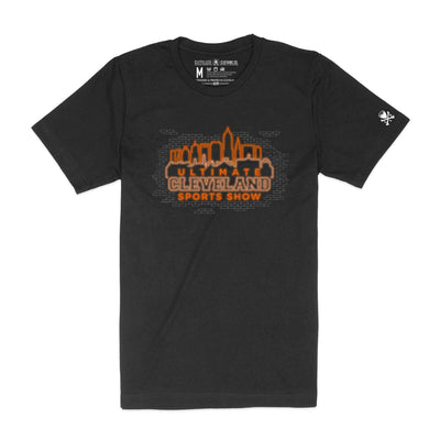 Ultimate Cleveland Sports Show - Neon Sign - Unisex Crew T-Shirt