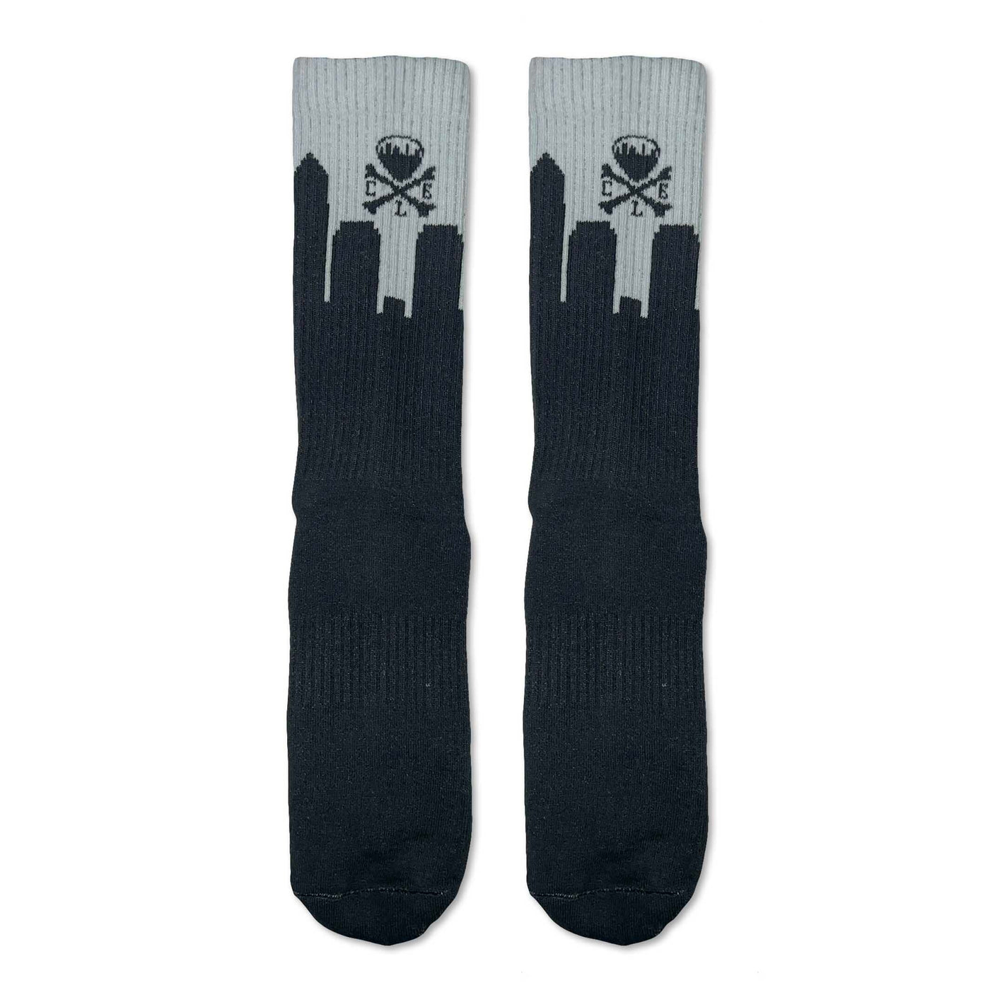 Cleveland Skyline Socks - Black/Grey