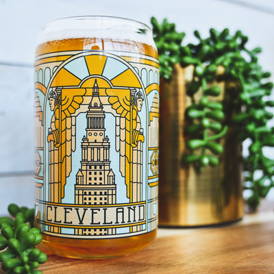 Cleveland Landmarks Stained Glass Pop Can