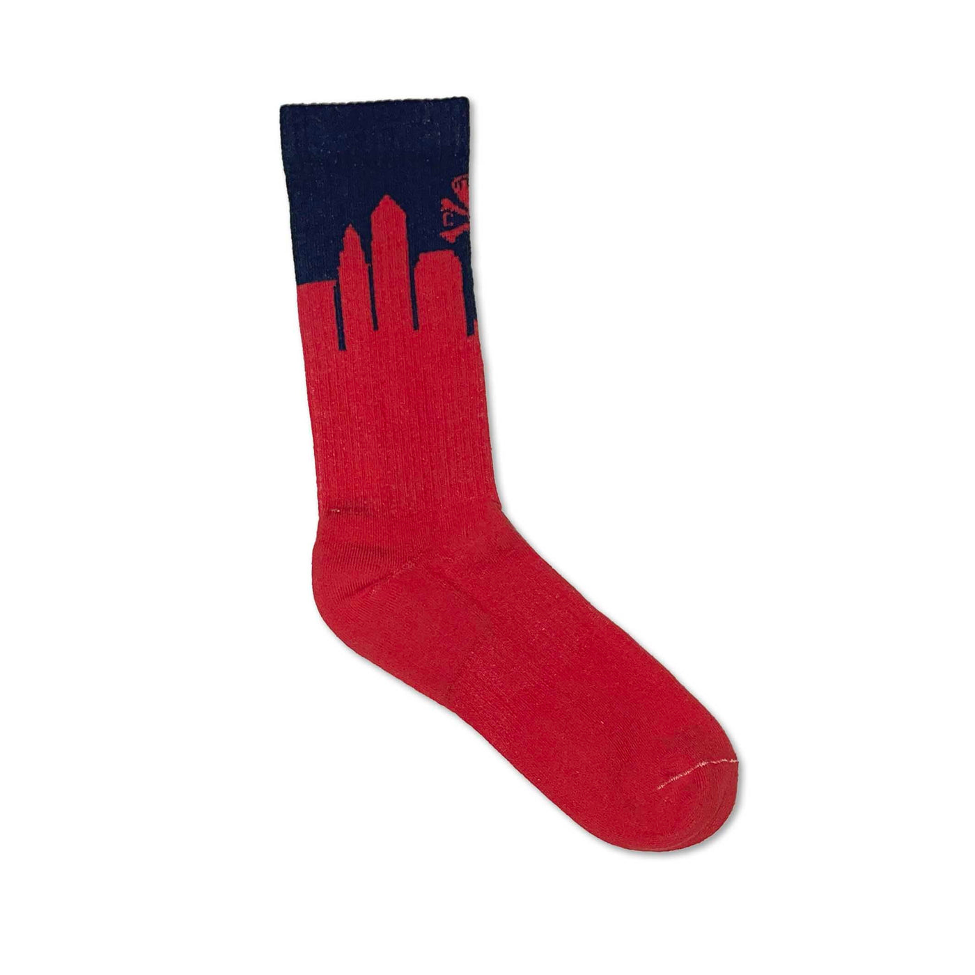 Cleveland Skyline Socks - Navy/Red
