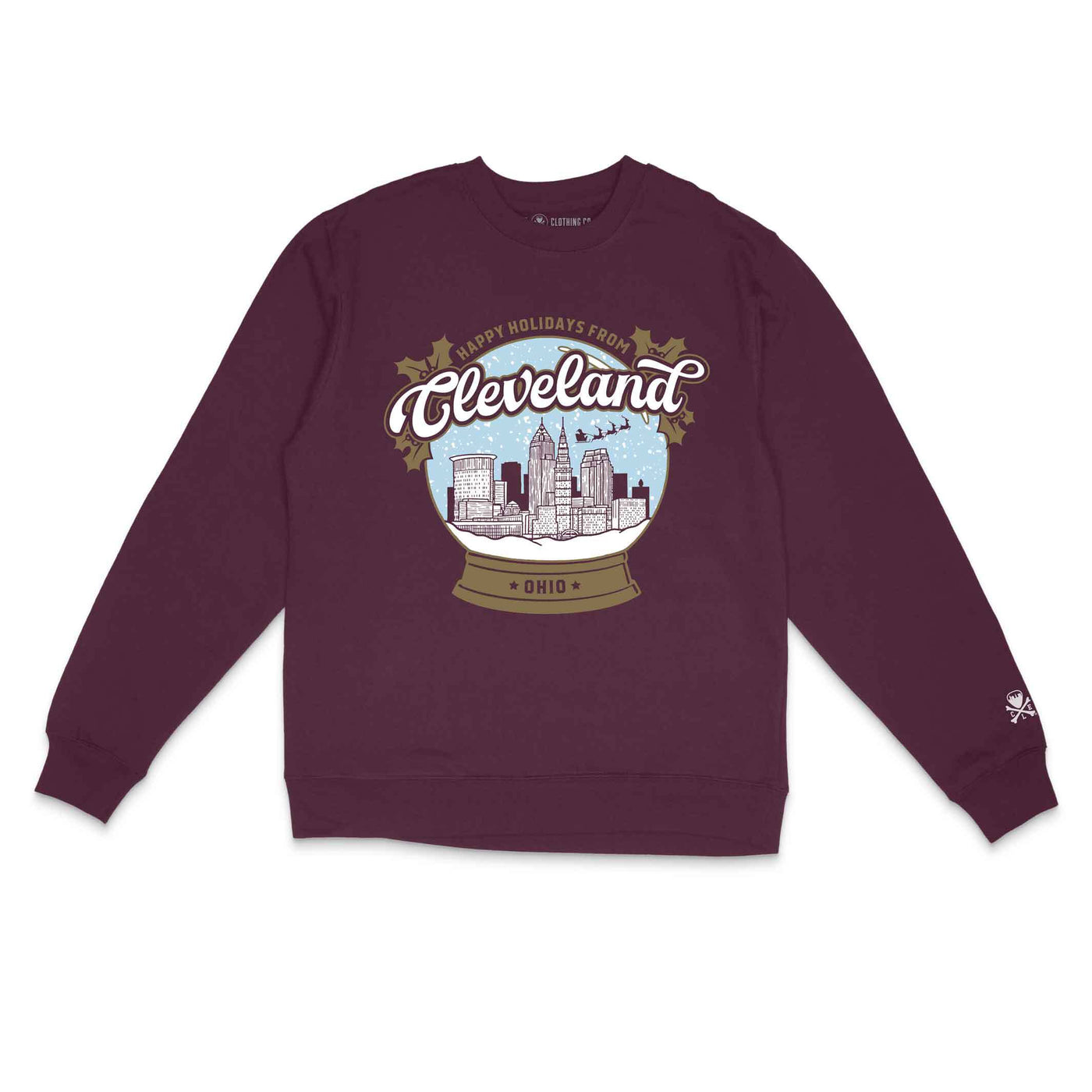 Cleveland Holidays Snowglobe - Unisex Crewneck Sweatshirt