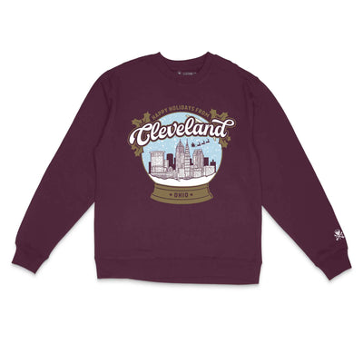 Cleveland Holidays Snowglobe - Unisex Crewneck Sweatshirt