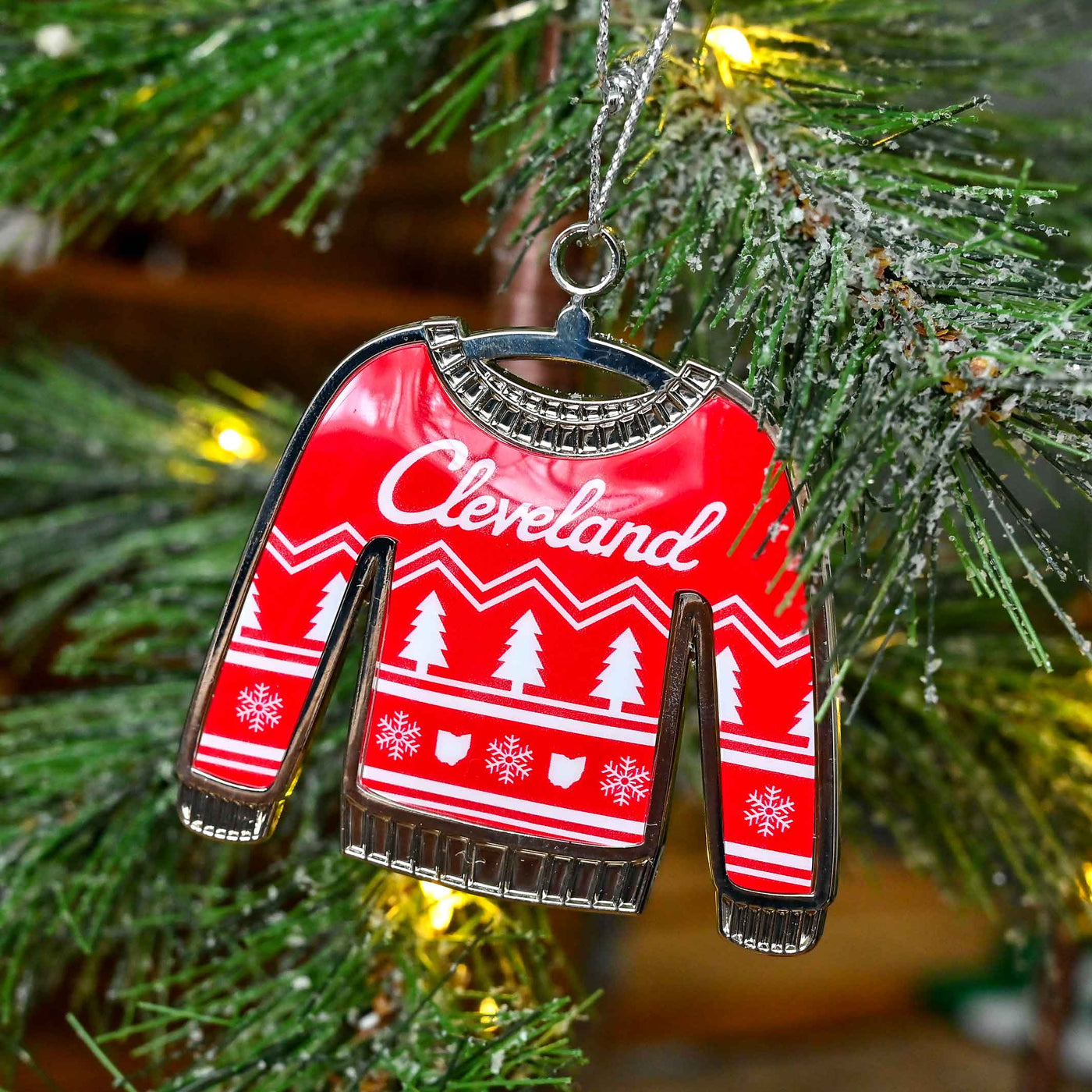 Cleveland Ugly Sweater Ornament