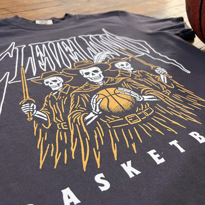 Cleveland Basketball Skeletons - Mens/Unisex Crew T-Shirt
