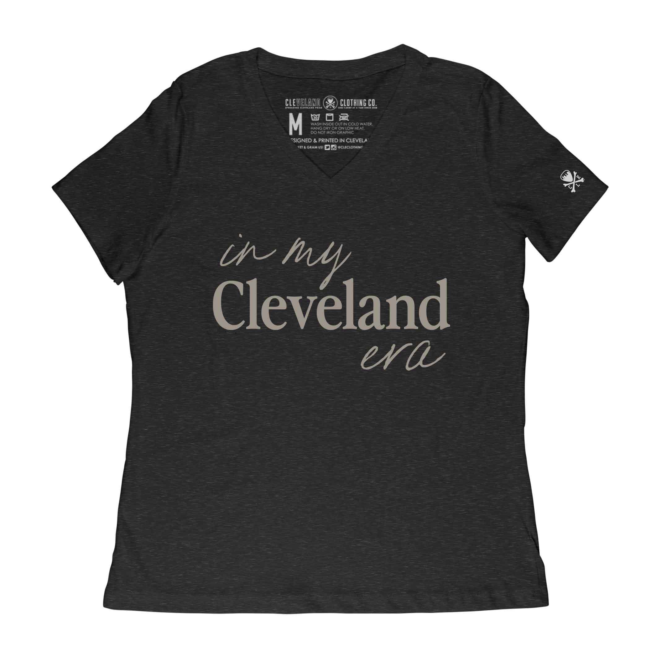'In My Cleveland Era' Womens Relaxed V-Neck T-Shirt