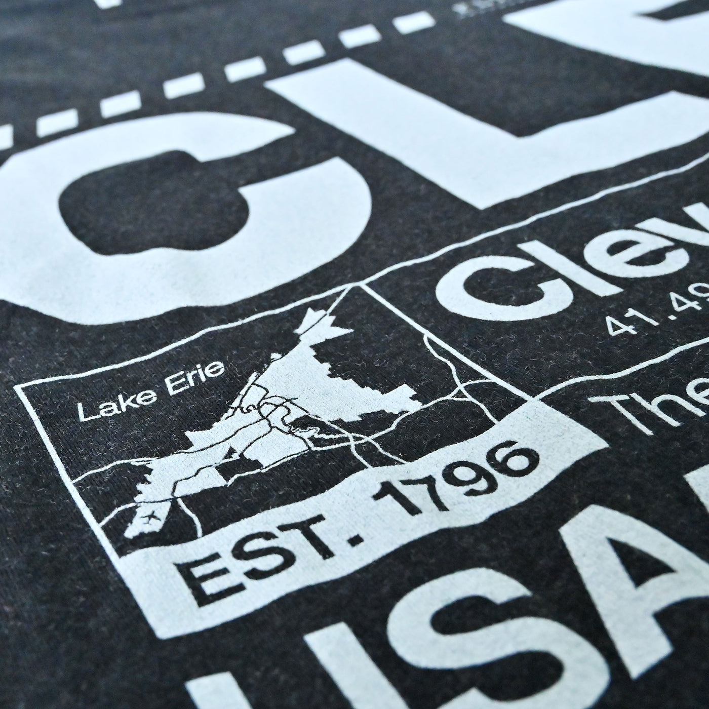 CLE Airport Code - Mens/Unisex Crew T-Shirt