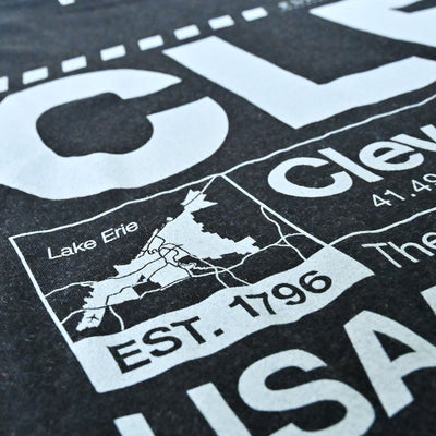 CLE Airport Code - Mens/Unisex Crew T-Shirt