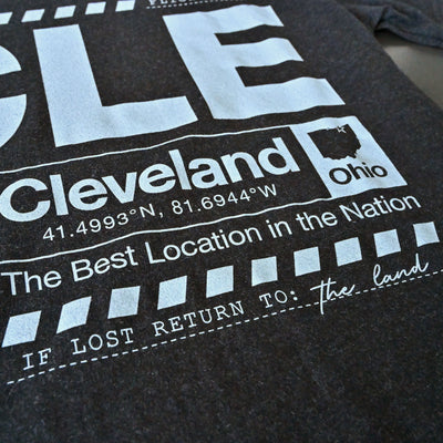 CLE Airport Code - Mens/Unisex Crew T-Shirt